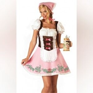 Pink and White Oktoberfest Costume Dress